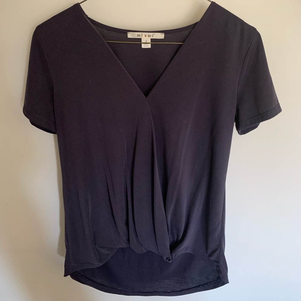 Dusty/purple grey top